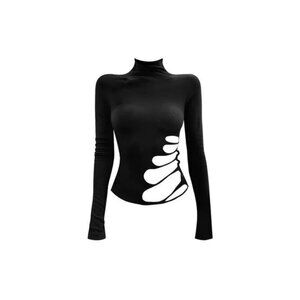 Women’s Black Long‑Sleeve Top